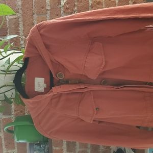 Ann Taylor orange parka jacket size small